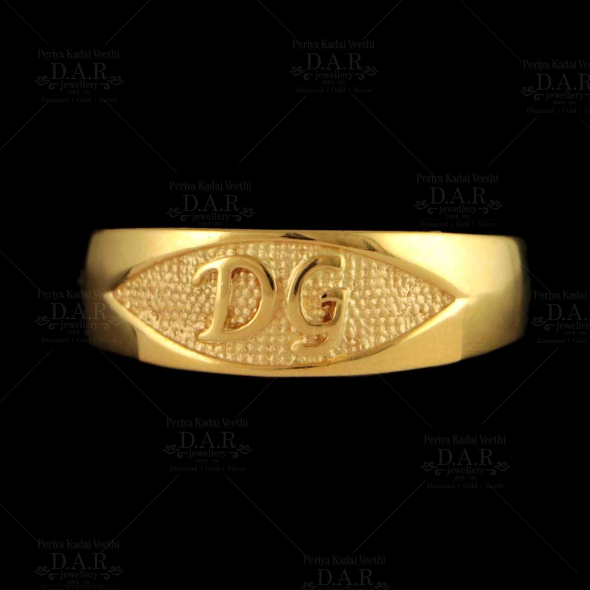 10k Two tone Gold baby for boys or girlsLetter Name Personalized Monogram  Initial G Band Ring Measures 6.6x3.50mm Wide S - Walmart.com