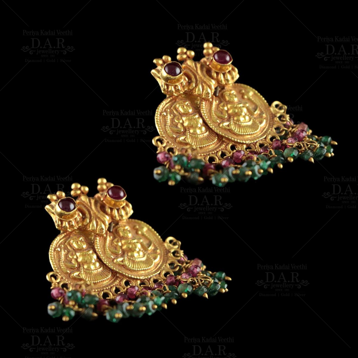 Buy Traditional Indian Temple Jewellery Antique Gold Finish Jhumkas Earrings  Online