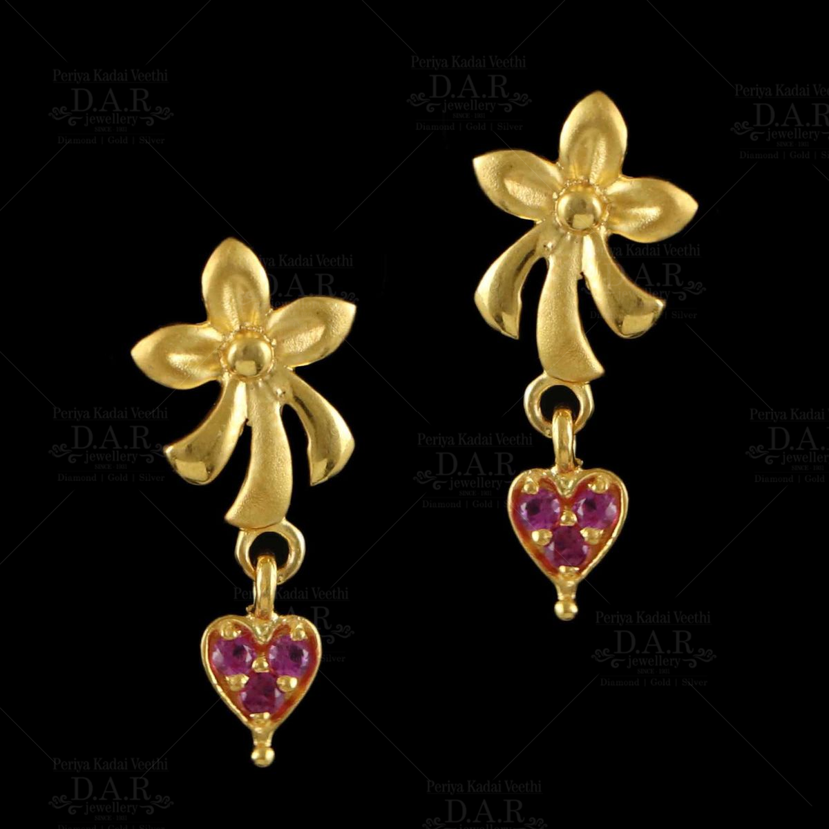 Buy quality 22kt gold earrings bijli in Banda
