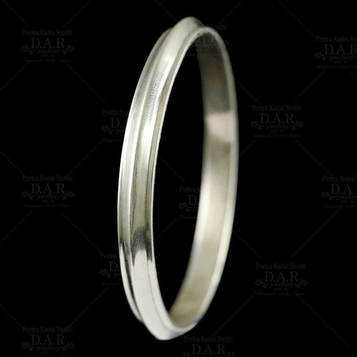 Shop Silver Kada Bracelet Elevate Your Wrist with Luck and Calmness DAR Jewellery www.darjewellery