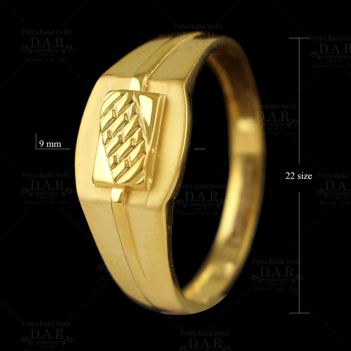 Buy quality Exclusive 916 Plain Casting Gents Ring in Ahmedabad