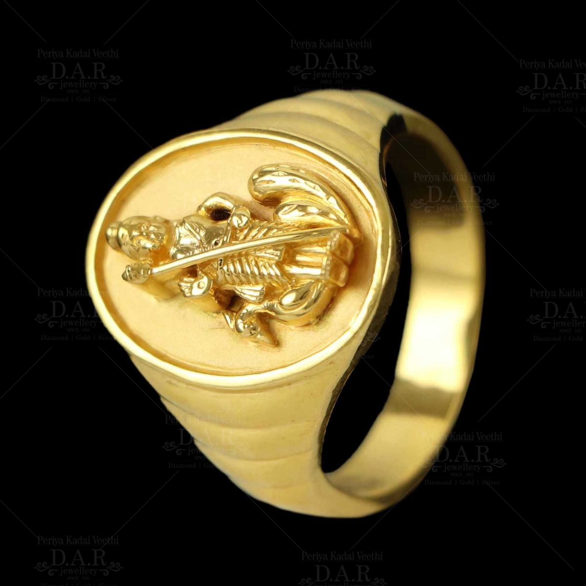 Spiritual Rings |Buy Lord Murugan Gold Ring Online|Abiraame Jewellers