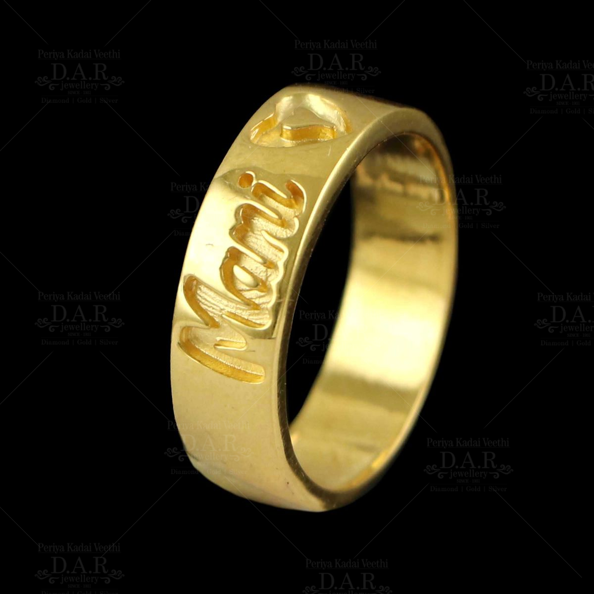 Personalized Letter Ring with 14k Gold