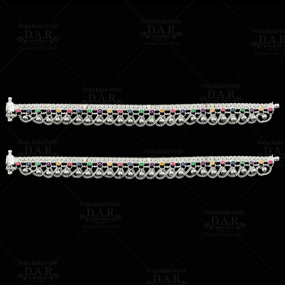 Trendy Womens Zalra Golusu Silver Anklet by Dar Jewellery www.darjewellery