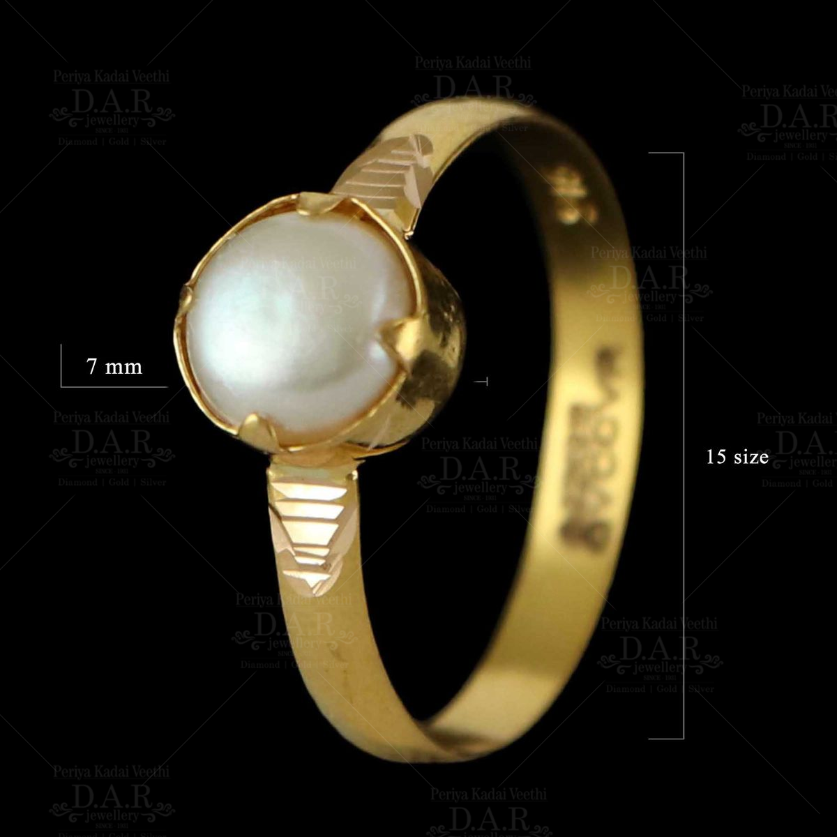 Handmade Silver Pearl Ring, Weight: 6g Approx, 4-16 Us Size Available at Rs  899/piece in Jaipur