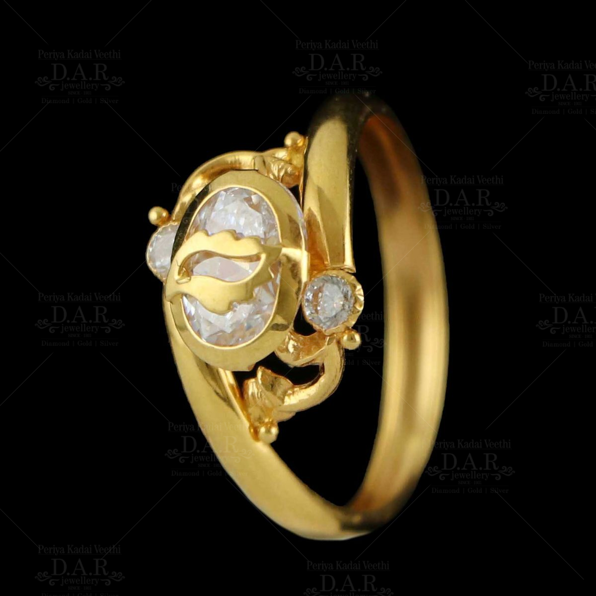 Buy quality 18KT rose gold blue single stone ladies ring LRS0787 in  Ahmedabad
