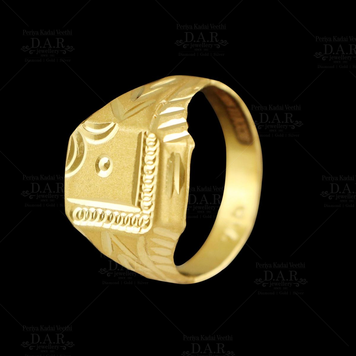 1- Bahraini 21 karat gold ring weight 2.75 - مصاغات الأربش للذهب بالسعودية  قسم المتجر الإلكتروني