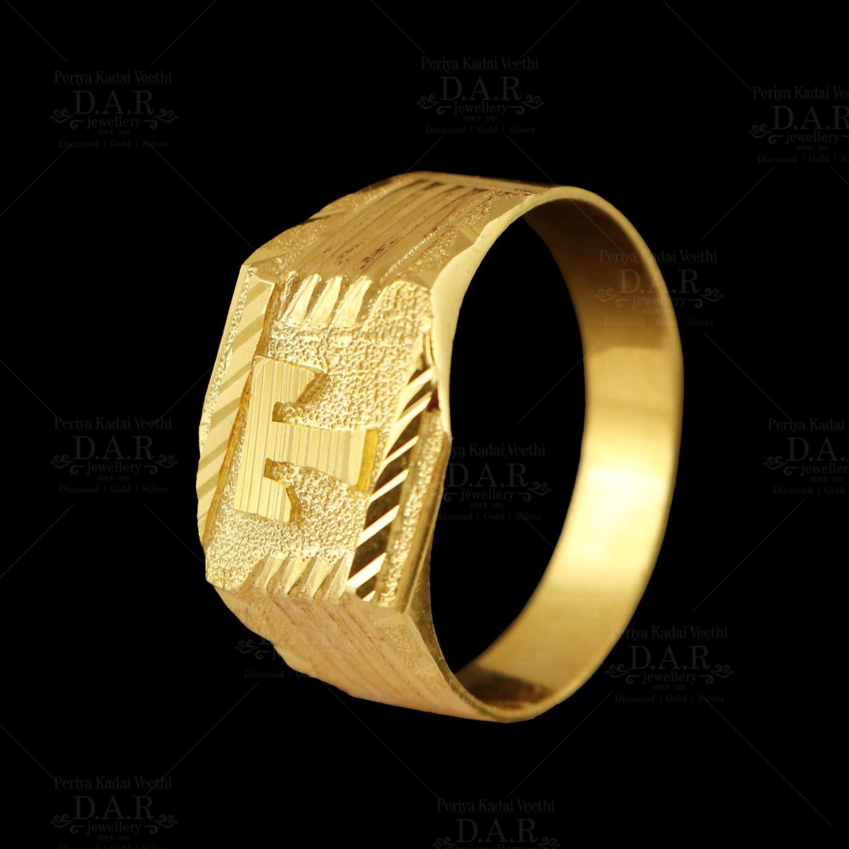 Buy Yellow & White Gold Rings for Men by Pc Jeweller Online | Ajio.com