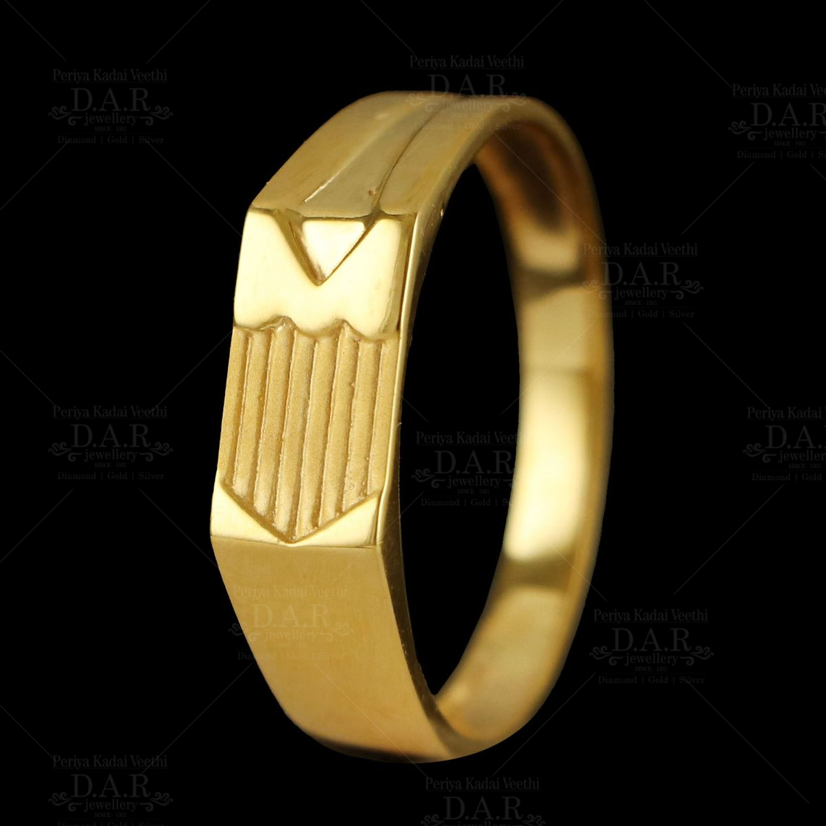 Retailer of 916 gold casting gents ring | Jewelxy - 131838