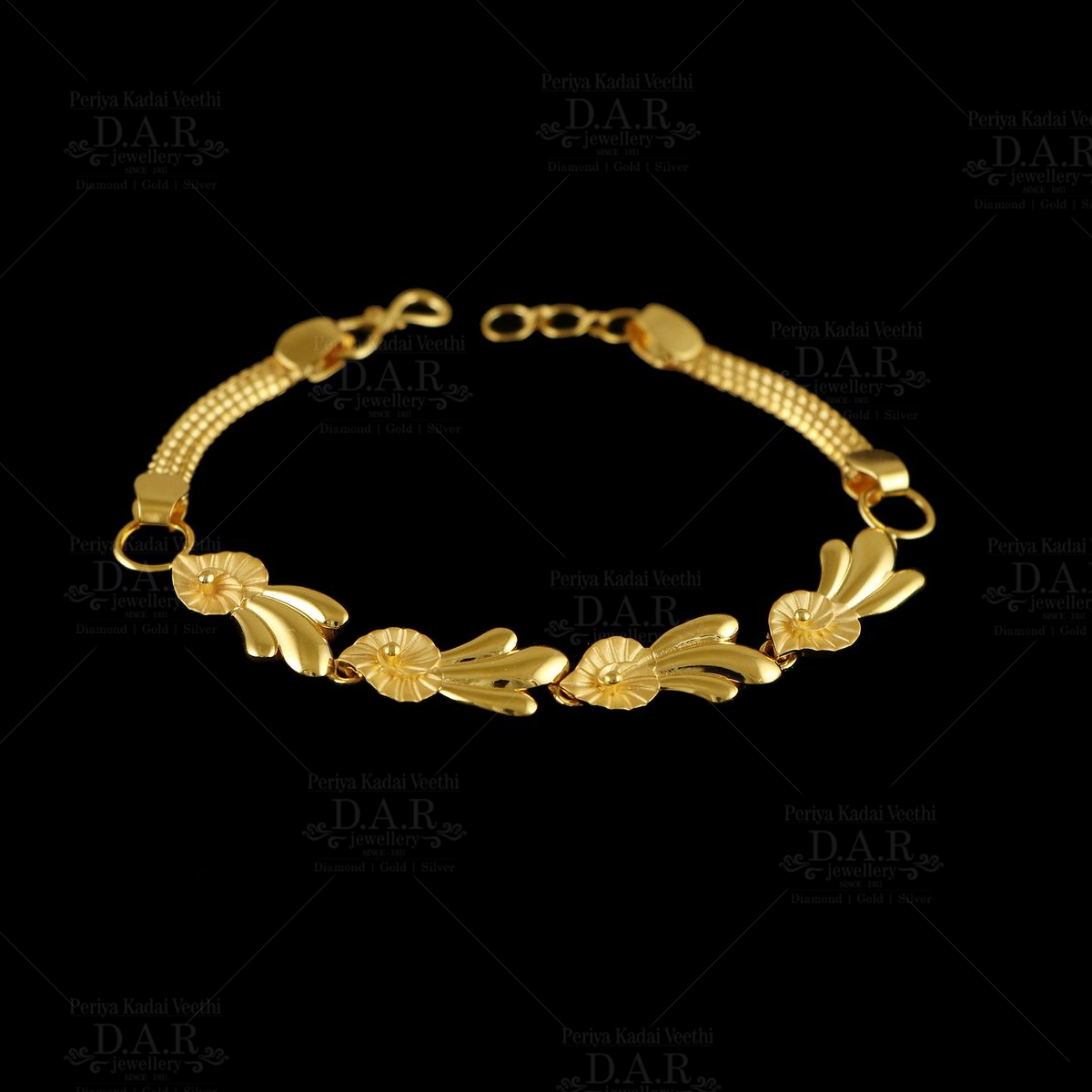 22K Gold Cuff for Men - Bracelet - 235-GBR1950 in 57.050 Grams