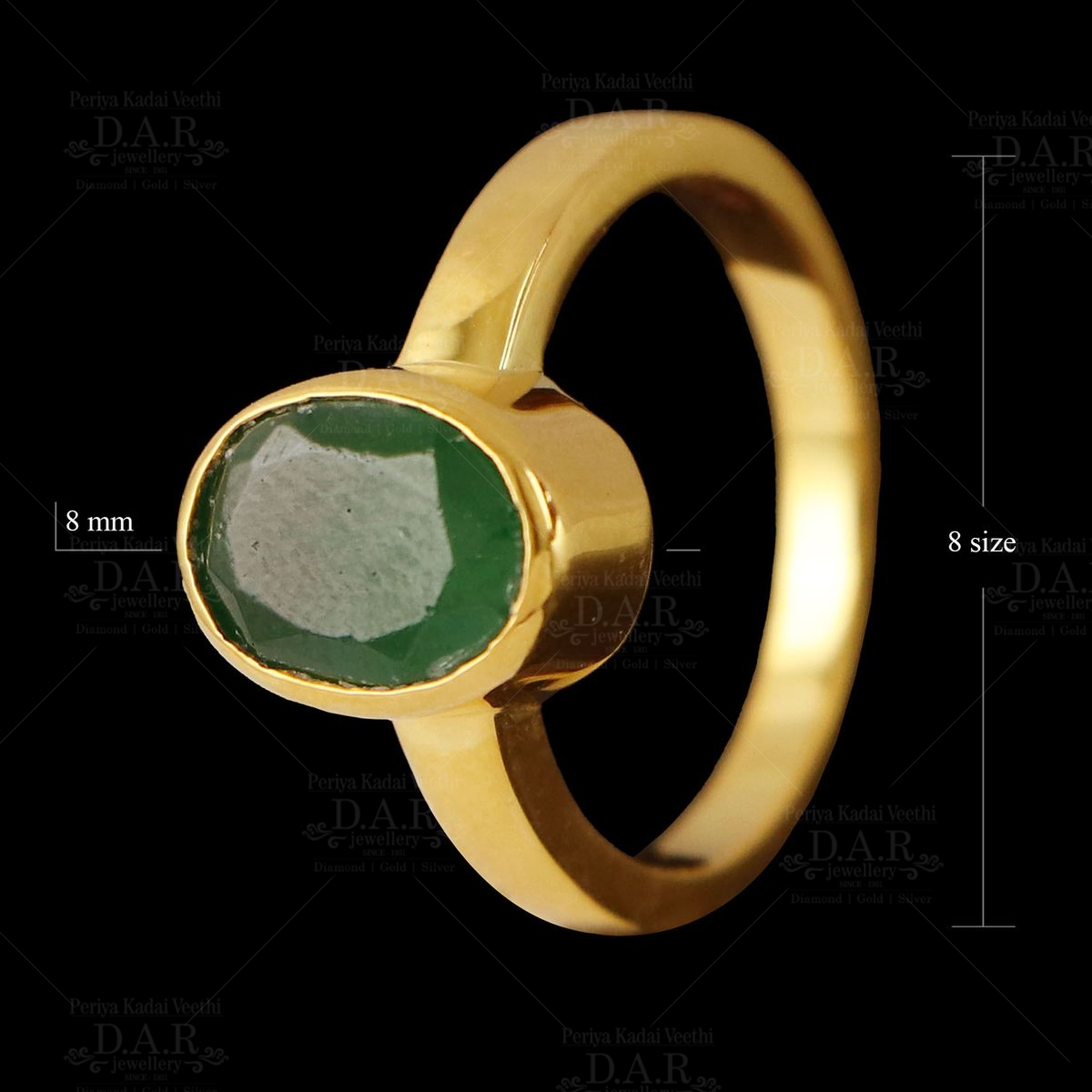 Vintage Faux Emerald Ring Female New Light Luxury Square - Temu