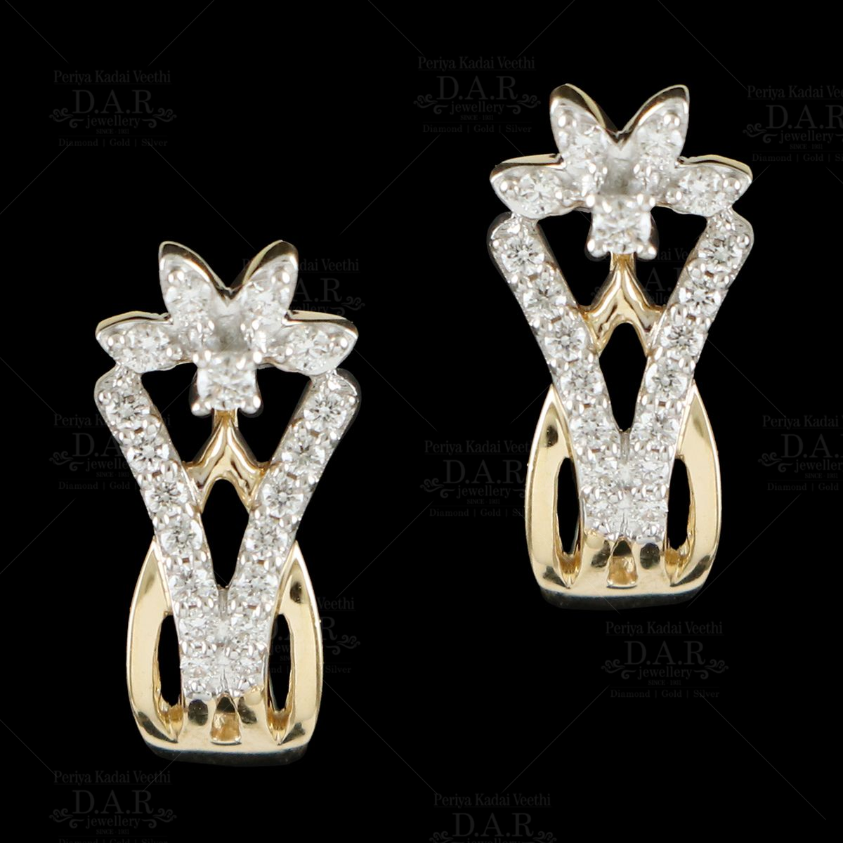Buy CKC 18k Gold & Diamond Earrings for Women Online At Best Price @ Tata  CLiQ