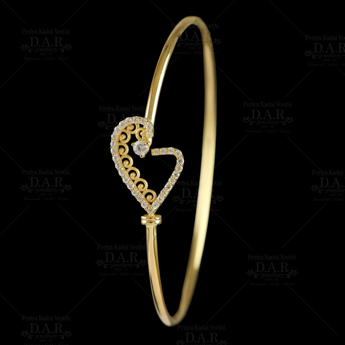 Buy Memoir Gold plated Heart shaped linked sober, Stylish fashion bracelet  Women Girls Latest at Amazon.in