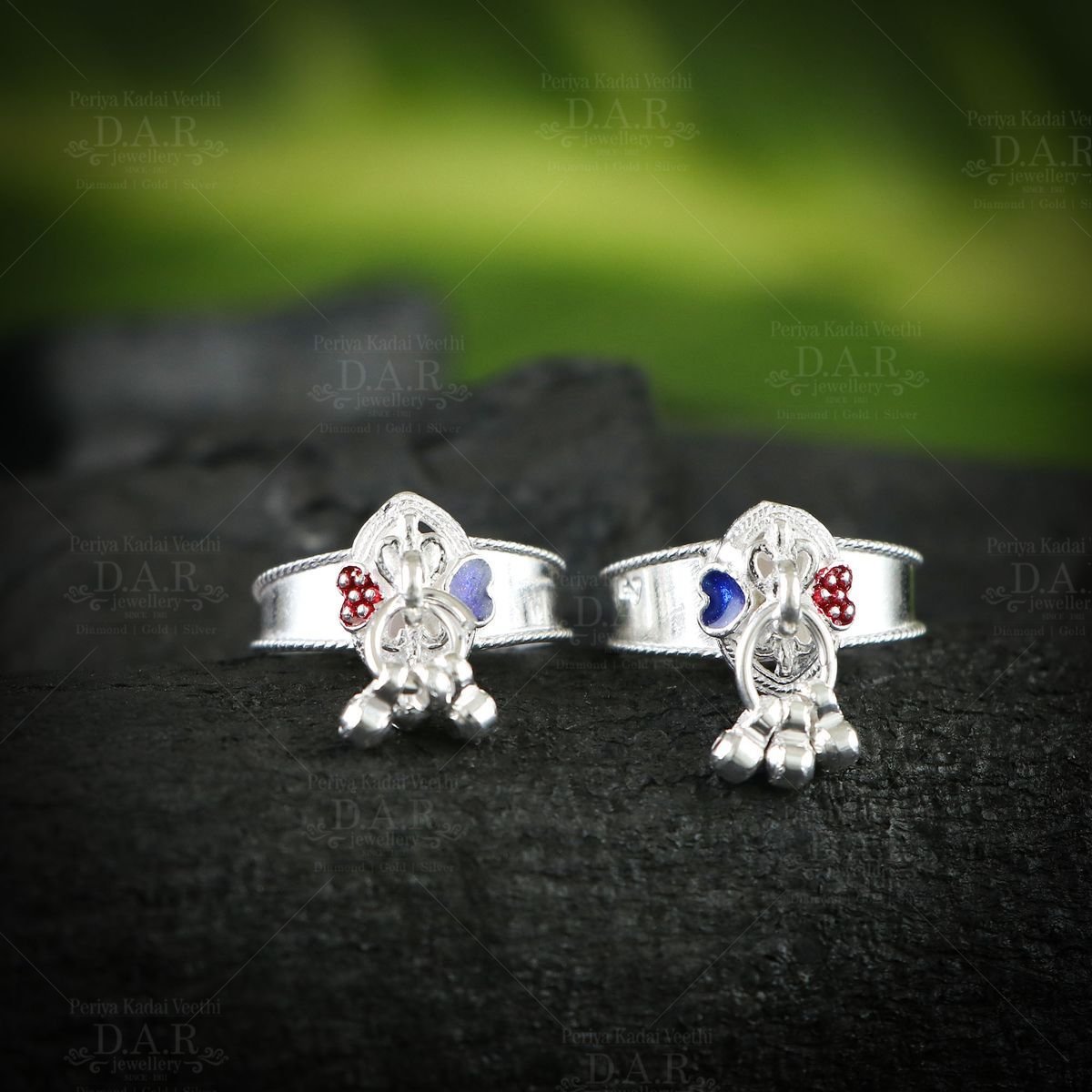 Fancy silver toe rings online 2025