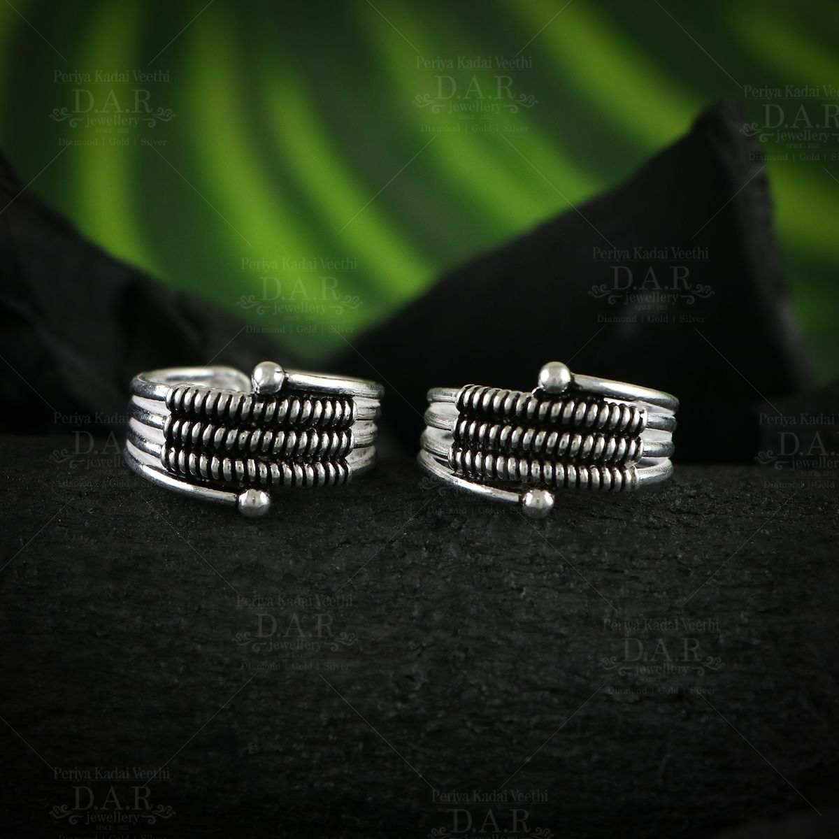 90% Wedding Wear 2Gm Silver Toe Ring, Size: 40 mm at Rs 1000/pair in Rajkot  | ID: 27406388230