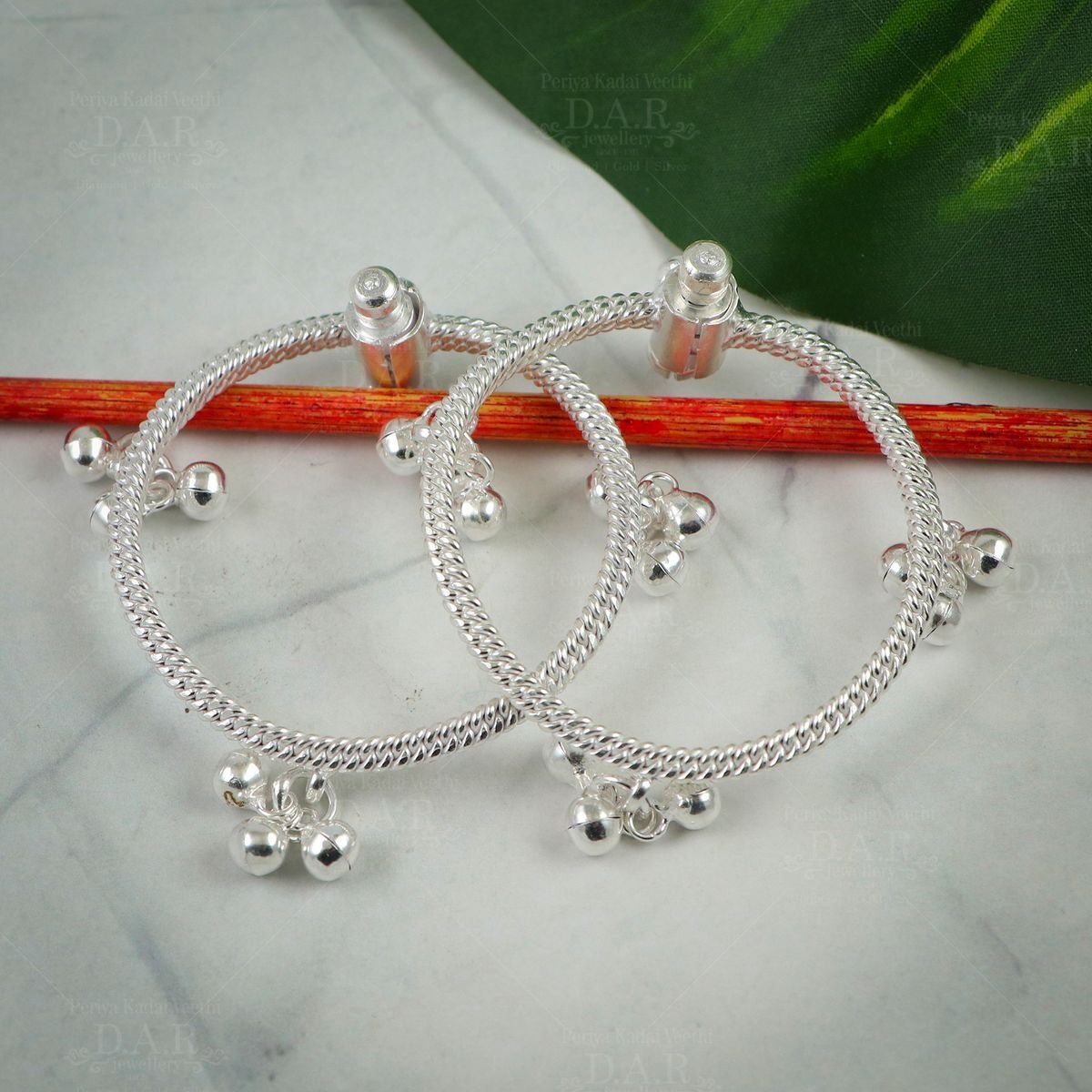 Silver anklets for baby boy hotsell