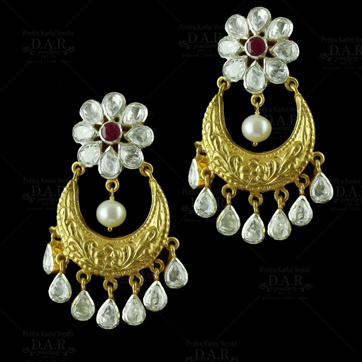 Charming Drops Diamond Dangle Earrings-Candere by Kalyan Jewellers