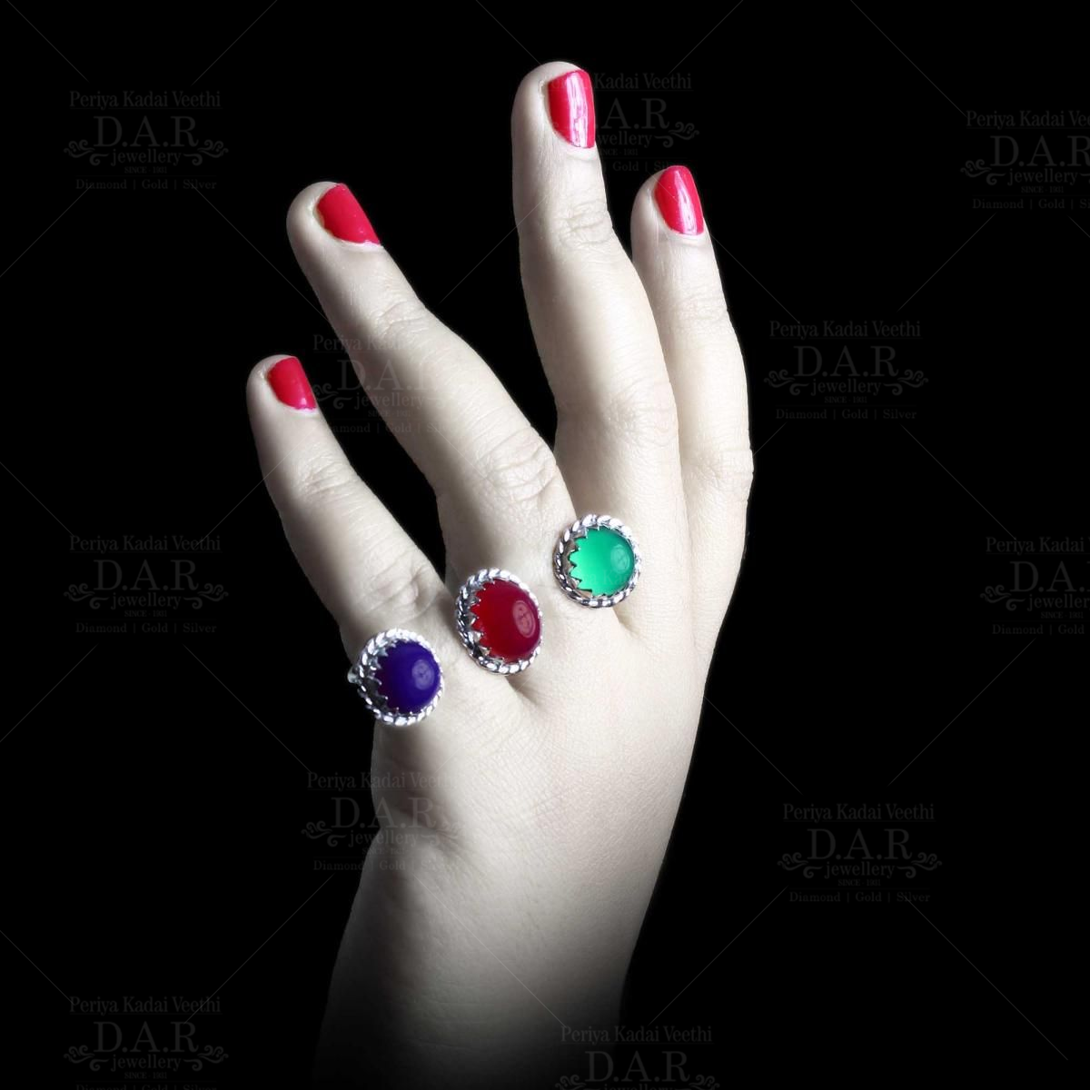 Showroom of 22k gold fancy colour stone ring | Jewelxy - 239709