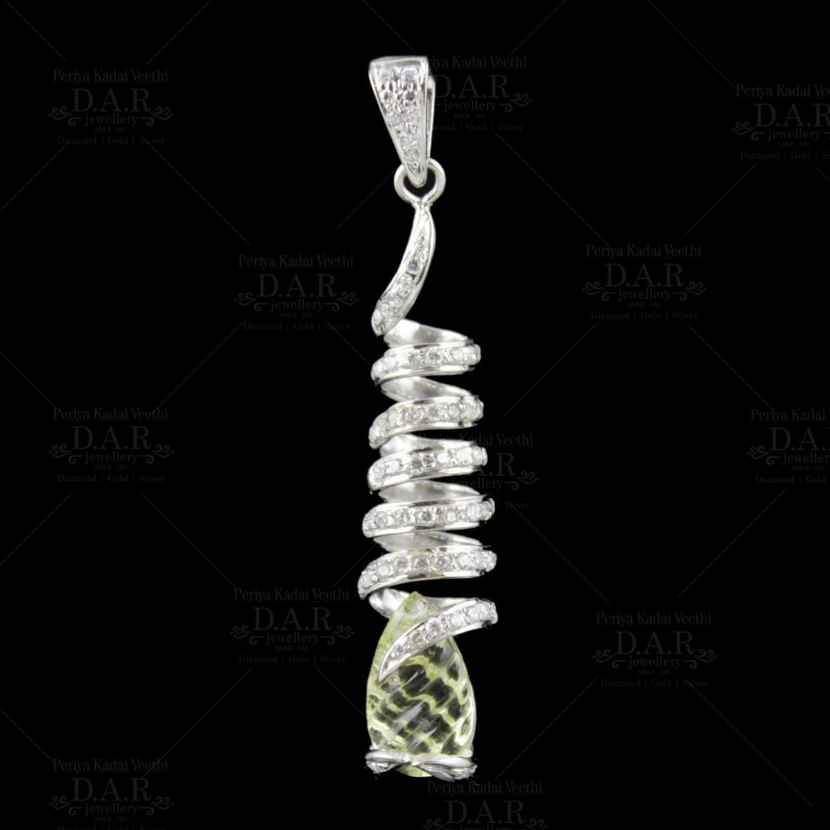 Peridot Mini Heart Crystal Necklace August Birthstone