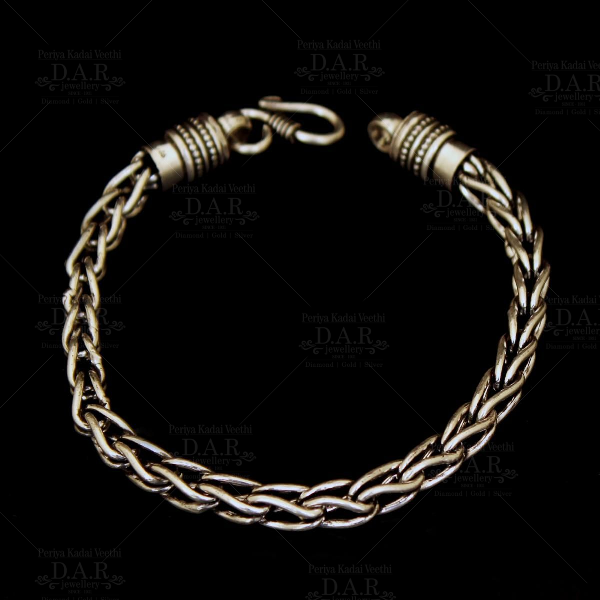 Goldsmiths Sterling Silver Mens 8.5 Inch ID Curb Bracelet 8.29.0333 |  Goldsmiths