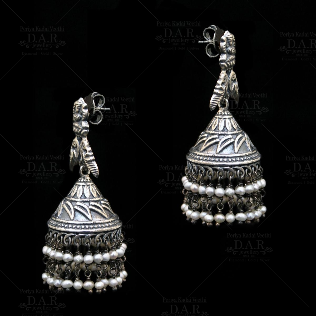 Buy Total FashionOxidised Silver Jhumka Earrings for Girls and Womens  Online at Best Prices in India - JioMart.