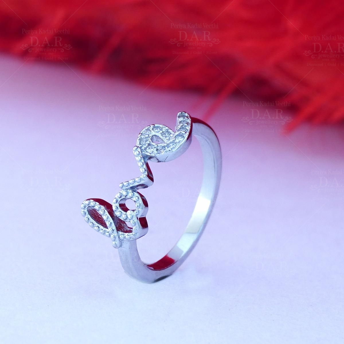 Female Fancy 925 Sterling Silver Women Rose Gold Love Ring Design by Kilory  at Rs 1599.00/piece in Surat