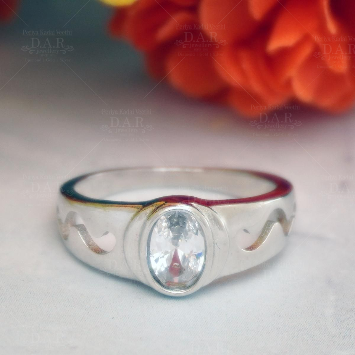 Gold Ring With Sideways Single Pear Diamond – Velvet Box Jewels