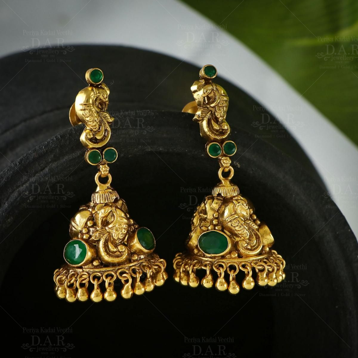 Fashion Earrings Online Antique Gold Plated Jewellery Collections ER21131